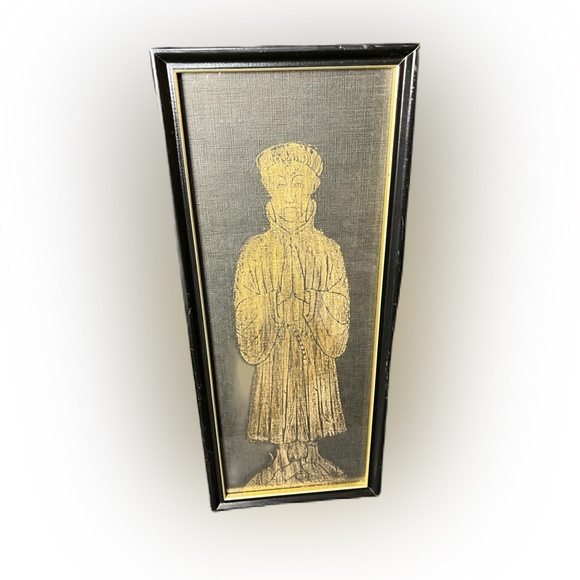 Edward Courtenay Oxford Brass rubbing style - Picture 1 of 10